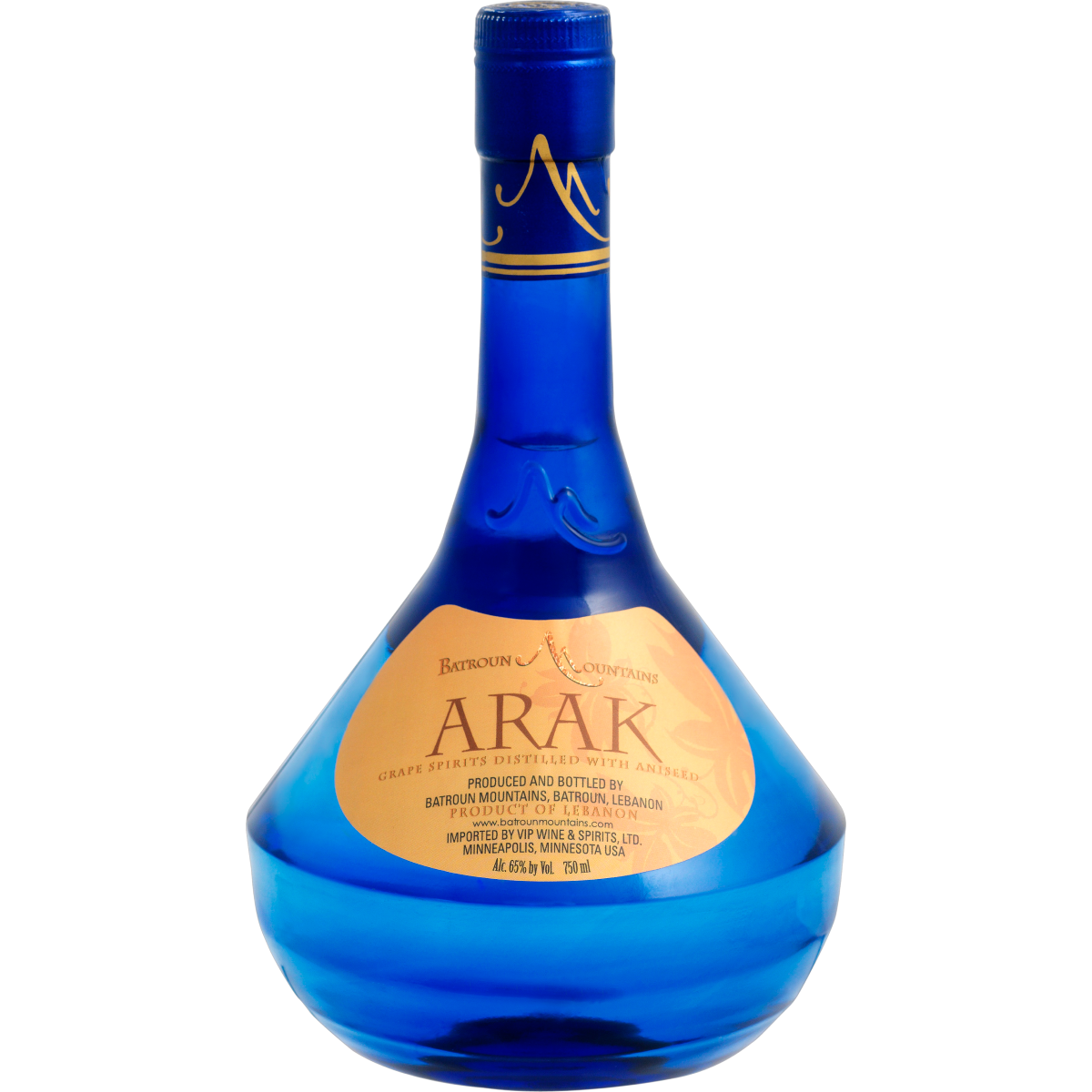 Batroun Mountains Arak Blue 750ml 50 Alcohol 209 Lebanese Wine